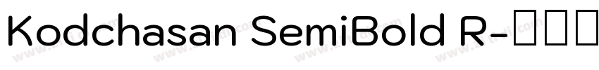 Kodchasan SemiBold R字体转换